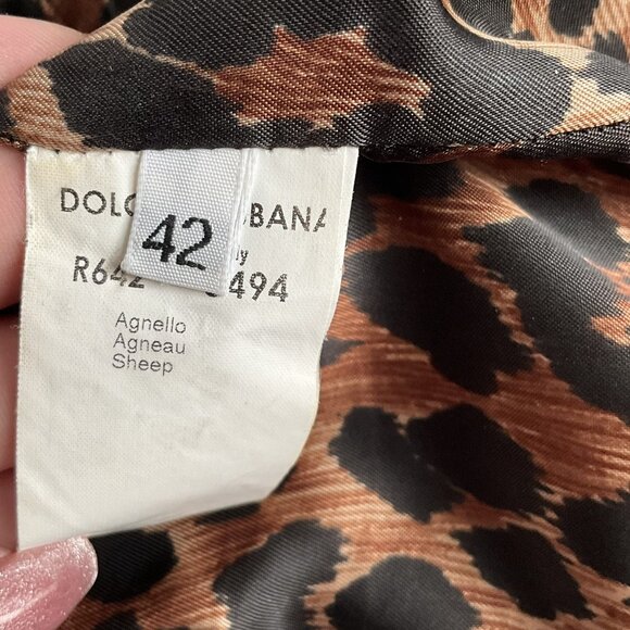 Dolce & Gabbana Houndstooth Prince of Wales Check Leather Suit Blazer & Pants - Picture 11 of 13